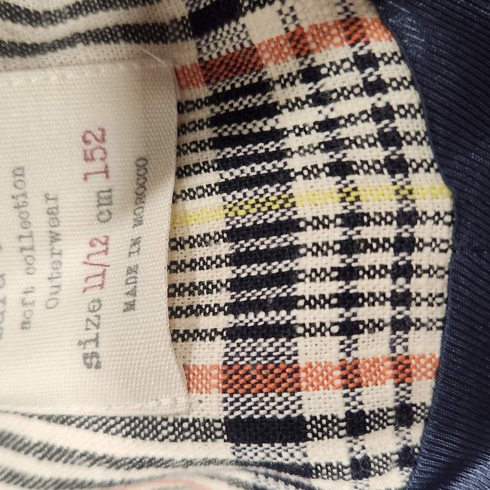 Zara Kids Plaid Blazer Coat 11/12 - Picture 5 of 5